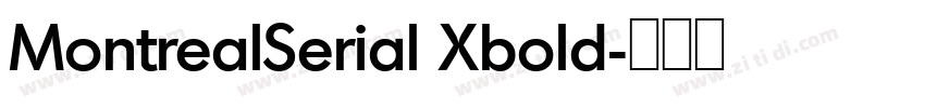 MontrealSerial Xbold字体转换